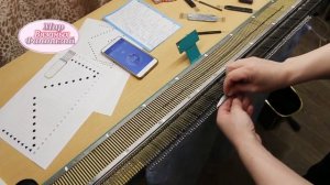 ? ВЯЖЕМ КАРДИГАН ║ РЕГЛАН СНИЗУ ║ РЕГЛАННЫЕ ЛИНИИ СПИНКИ  НА ВЯЗАЛЬНОЙ МАШИНЕ. часть 4.