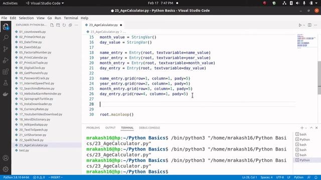Age Calculator App using Python, Tkinter - Mini Project смотреть онлайн