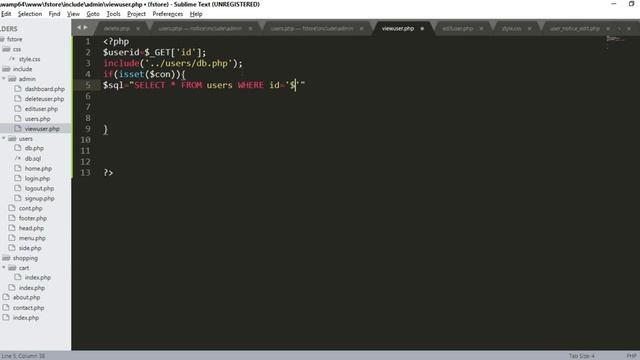 Online Shopping Website Part 14 | View user Data in PHP የግብይት መተግበሪያ ክፍል 14 @MarzenebStudio смотреть онлайн