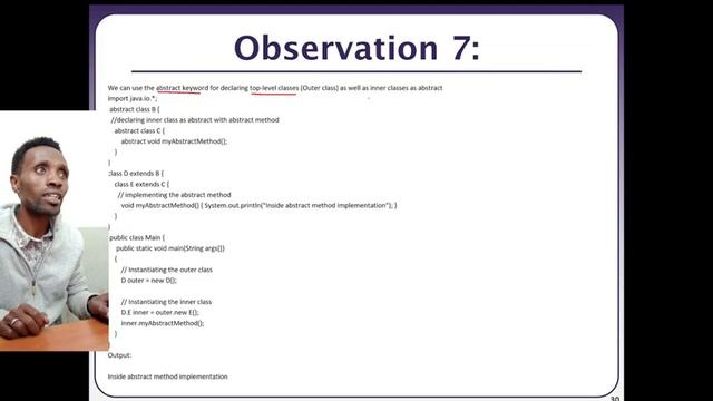 Abstract Class in Java смотреть онлайн