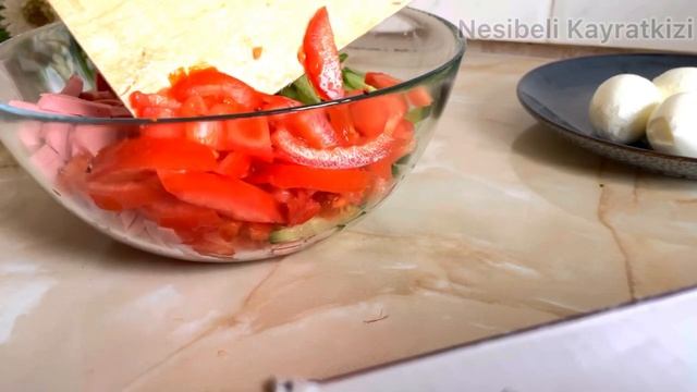 Быстрый рецепт - салат Бахор. Вкусный салат из доступных продуктов за 5 минут. Салат за 5 минут. смотреть онлайн