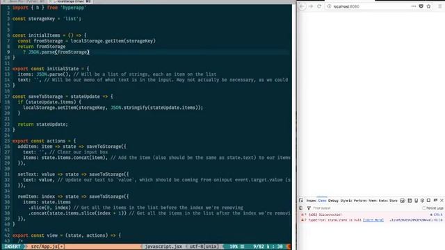 Hyperapp (v1) localstorage + forms смотреть онлайн