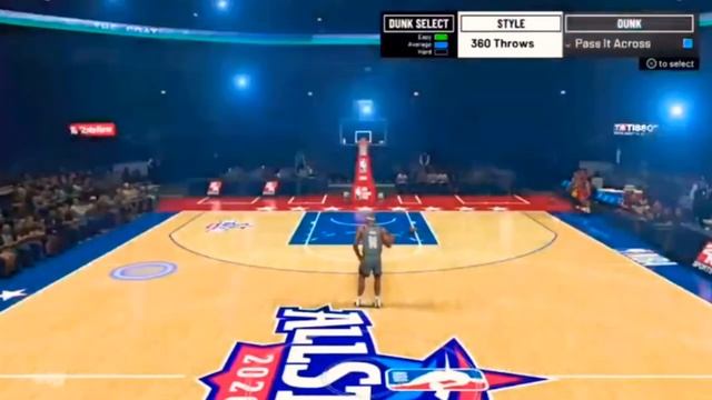 NBA 2K20 HOW TO WIN THE SLAM DUNK CONTEST EASY METHOD смотреть онлайн