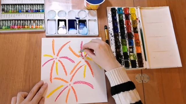 Рисуем салют смотреть онлайн
