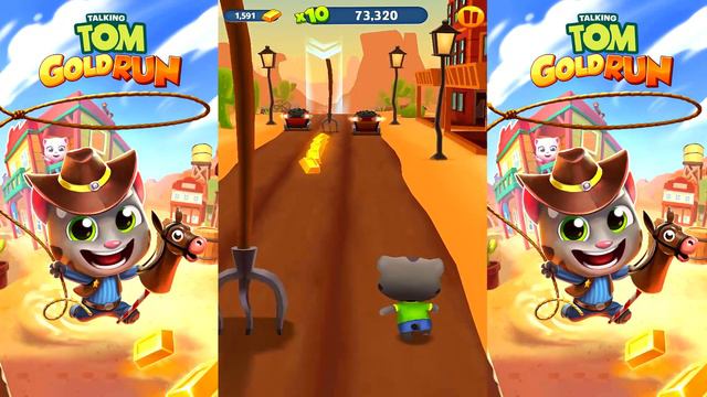 Talking Tom Gold Run - New Update Talking Tom in Wild West - Android Gameplay HD смотреть онлайн