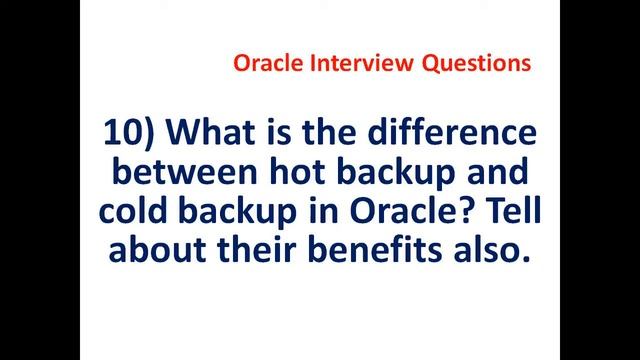 Oracle interview Questions and Answers смотреть онлайн