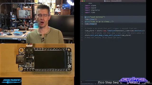 John Park's CircuitPython Parsec: Deep Sleep @adafruit @johnedgarpark #adafruit #circuitpython смотреть онлайн