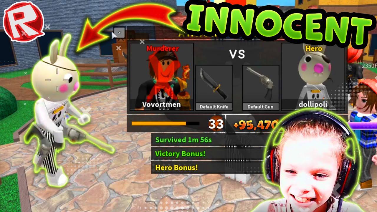 Как играть за INNOCENT в Роблокс МАРДЕР МИСТЕРИ! Roblox Murder Mystery 2 letsplay смотреть онлайн