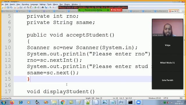 Core Java - Episode 6 (Creating User defined class/objects & final keyword) смотреть онлайн