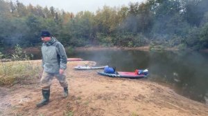 СПЛАВ НА САПБОРДАХ НА 117 КМ. ИЗ КИРОВСКОЙ ОБЛАСТИ В КОСТРОМСКУЮ. ДИКИЕ ЗВЕРИ И ТРОЕ НА САПБОРДАХ
