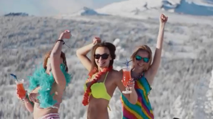 Белые пляжи Сибири в Шерегеше смотреть онлайн