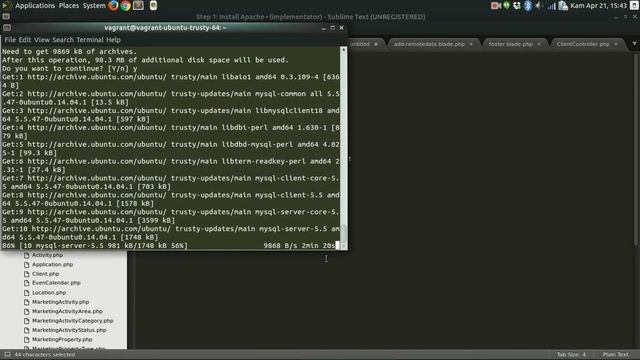 Install Apache Php Mysql on ubuntu 14.04 смотреть онлайн