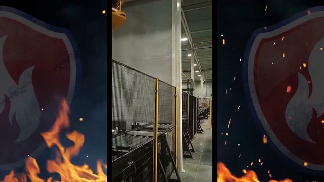 Защита конвейерного проема Противопожарными шторами FireTechnics EI60 смотреть онлайн
