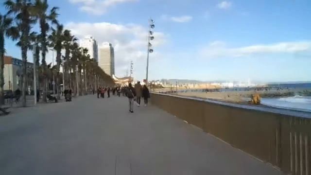 10.03. Барселона - мечта ! Пляж Барселонета. Парк Гуэля. смотреть онлайн