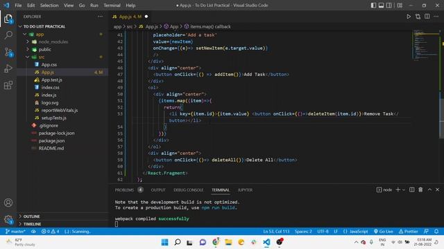 React JS Todo List App with Local Storage | React CRUD App | React project with source code (2022) смотреть онлайн