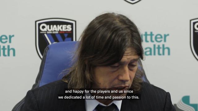 Matias Almeyda after first win with the Quakes смотреть онлайн