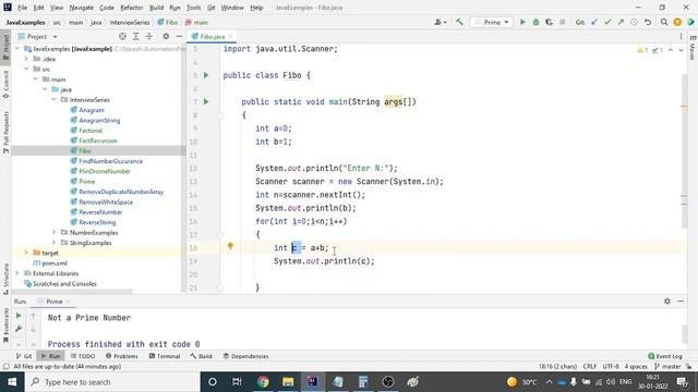 #11 .Java Interview Coding Challenge  Create Fibonacci Series in Java