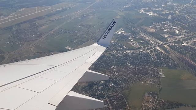 Poznań ,lot ,widok ,panorama miasta, z góry. Poznan airport смотреть онлайн
