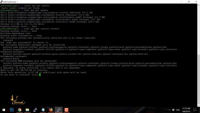 วิธีลง Letsencrypt SSL บน RaspBerry Pi เซิร์ฟเวอร์ Install certbot nginx server смотреть онлайн