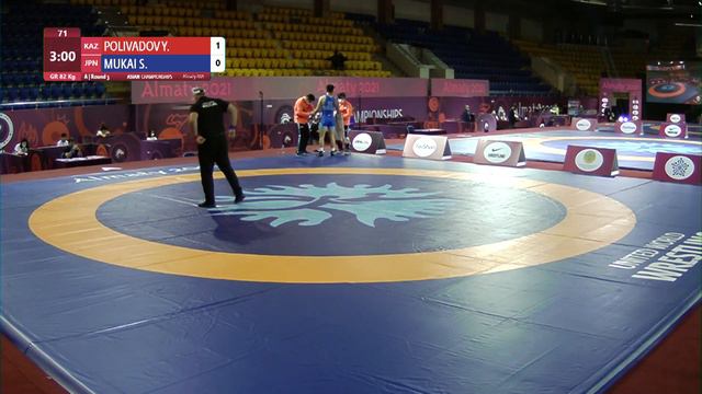 Round 3 GR - 82 Kg: Y. POLIVADOV (KAZ) V. S. MUKAI (JPN)