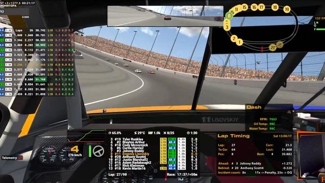 Не чем заняться, поэтому едем! #LasVegas #NASCAR, #IRacing. смотреть онлайн