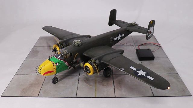 Magic Scale Modeling - HK MOdels B-25 Mitchell + Sound