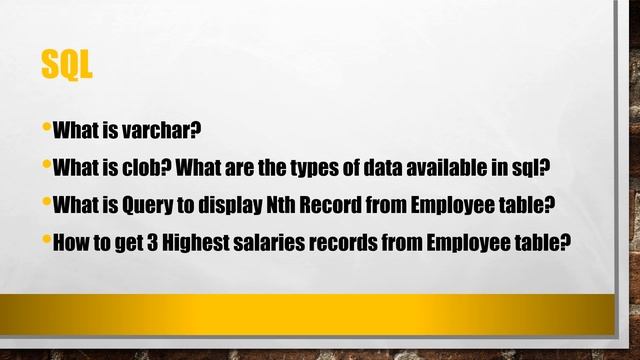 CitiBank SQL/PLSQL Interview Questions #sql #plsql смотреть онлайн