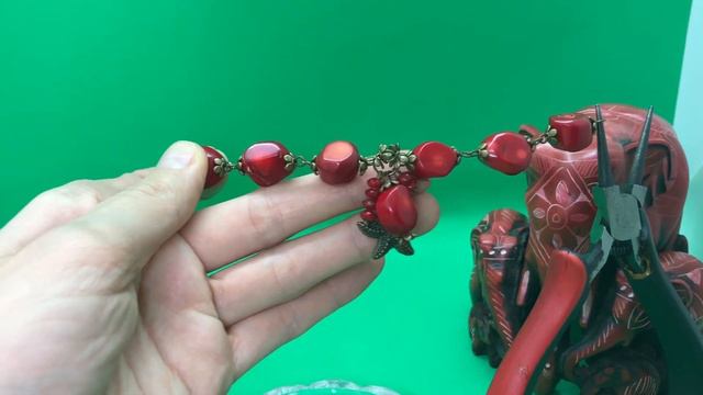 МК МОРСКОЙ БРАСЛЕТ И СЕРЬГИ ИЗ КОРАЛЛА!!!/ master class MARINE BRACELET AND EARRINGS FROM CORAL смотреть онлайн