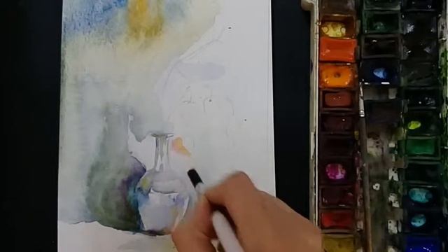 Как нарисовать стеклянную вазу? смотреть онлайн
