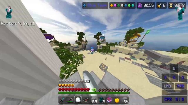 KEYSTOKES/CPS Counter For Minecraft Bedrock Edition - Fate Client! смотреть онлайн