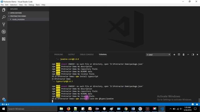 Install Protractor + Jasmine + Typescript +VSCode [All Free Tools] [CherCher Tech] смотреть онлайн
