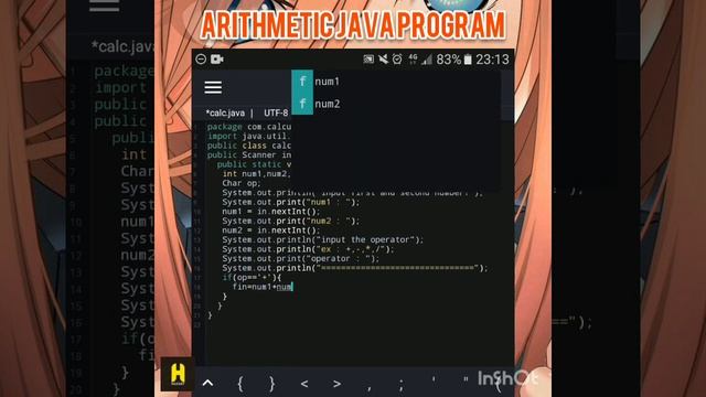JAVA N-IDE | Arithmetic Program by Hazart #javanide #java смотреть онлайн