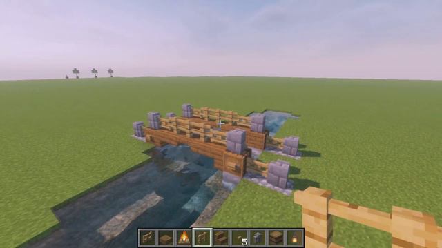 How to Build a Small Bridge in Minecraft Tutorial 1.18 смотреть онлайн