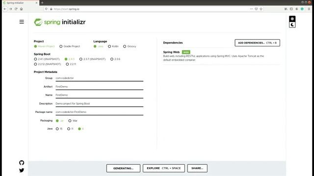 Java Spring Boot Application смотреть онлайн
