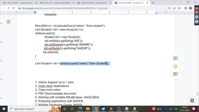 class 07 Hibernate Features and Architecture смотреть онлайн