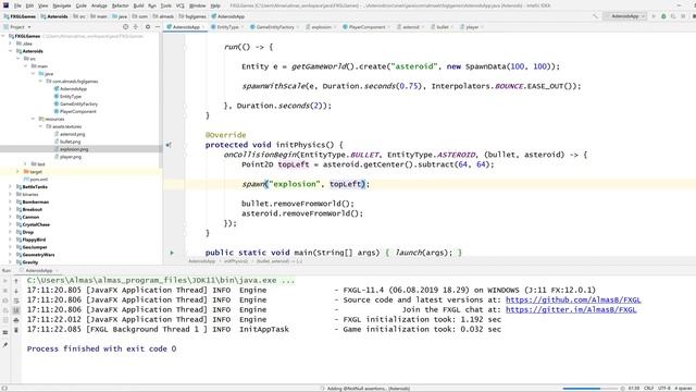 JavaFX / FXGL 11 Game Development: Asteroids (Part 2) смотреть онлайн
