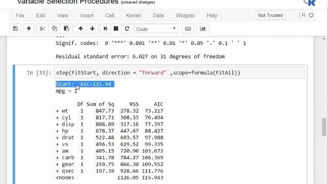 Forward Selection - Stepwise Regression with R смотреть онлайн