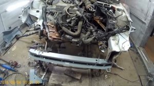 вытяжка передней части лада гранта .замена лонжерона