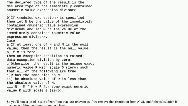 SQL Modulo Function gives the wrong value? смотреть онлайн