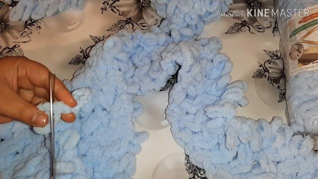 Вяжу детский плед/плед из Ализе пуффи #alizePuffy