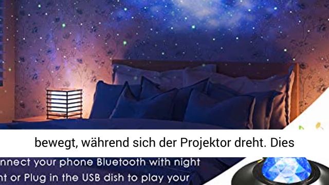 LED Sternenlicht Projektor, Delicacy Rotierende Wasserwellen Nachtlichter, Projektionslampe смотреть онлайн