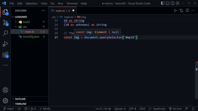 Type Assertions & Type Casting | Typescript Tutorial for Beginners смотреть онлайн