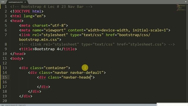 Lec # 23 Navigation Bar Header & Logo in Bootstrap 4 Urdu Hindi Bootstrap 4 Navigation Bar Header I смотреть онлайн