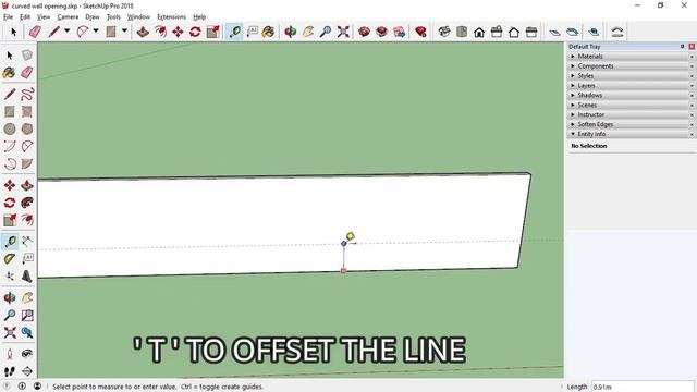 HOW TO CREATE OPENING AND FIXING WINDOWS IN CURVED WALL # SKETCH UP смотреть онлайн
