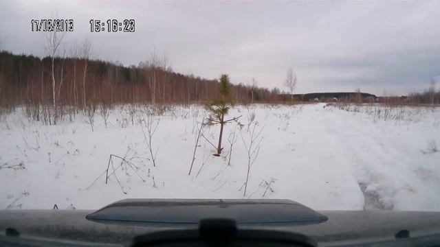 TOYOTA Hilux заснеженная дорога 2