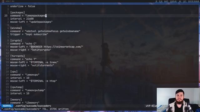 Lemonbar: STOP THINKING And Just Configure It With Succade смотреть онлайн