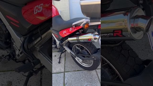 BMW G 650 GS with Dominator exhaust! смотреть онлайн