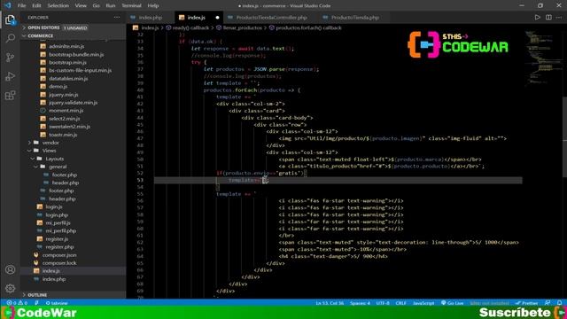 42. Mantenimiento de productos, index, parte 6 - E-commerce con PHP JS MYSQL HTML CSS смотреть онлайн