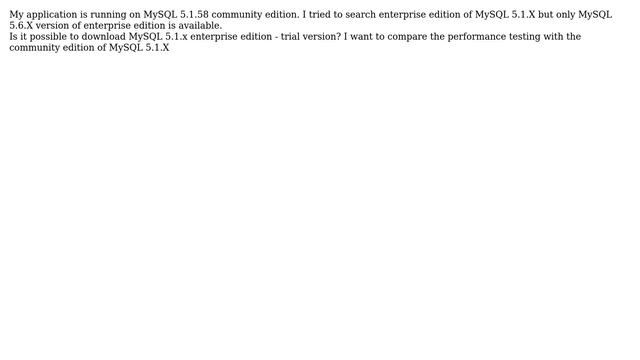 Databases: MySQL 5.1.x: Performance improvement in Enterprise edition Vs community edition смотреть онлайн