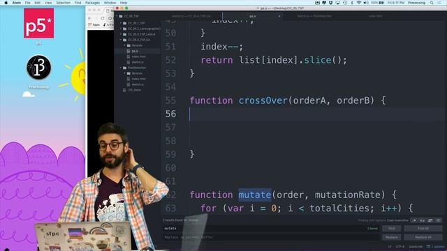Coding Challenge #35.5: TSP with Genetic Algorithm and Crossover смотреть онлайн